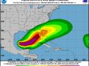 Wind speed probabilities for Hurricane Milton. 